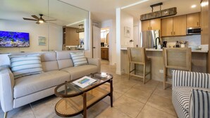 Unclassified image, 4 of 46, button - Kealia Unit 206 Oceanfront Views Kihei Condo AC in bedroom and living room (Kihei)