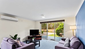 TV, DVD player, offices