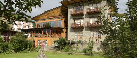 Façana frontal de l'allotjament