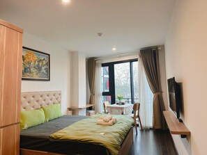 1 soverom, strykejern/-brett, wi-fi og sengetøy