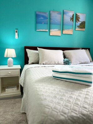 1 غرفة نوم ومكواة/لوح كي وواي فاي مجانًا وملاءات أسرّة