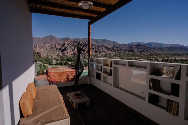 Vue depuis lâhĂ©bergement