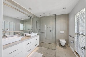 Hair dryer, towels