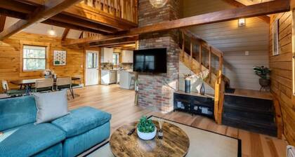 NEW! A-Frame Log Cabin: 12-Acre Forest Paradise