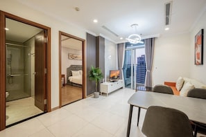 Apartamento standard | Individualmente mobiliados, escrivaninha, cortinas blackout