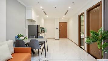 Apartamento standard | Individualmente mobiliados, escrivaninha, cortinas blackout