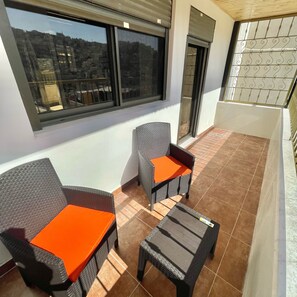 Luxury Studio, 1 King Bed, Non Smoking, Mountain View | Balcony view - VillaMira GuestHouse 2 Downtown Amman (Amman)