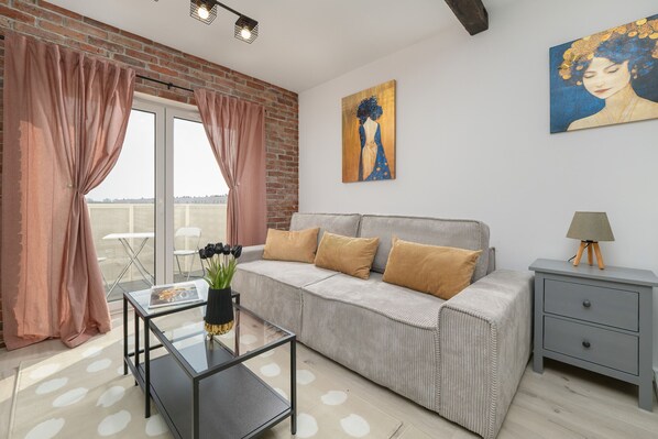 Living room - Modern Studio With Balcony by Renters (Lódz)