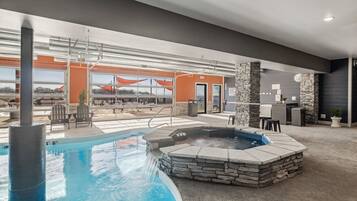 Indoor pool, a heated pool