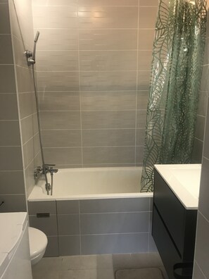 Secadora de cabello y papel de baño 