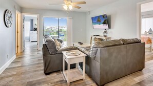 Condo, Multiple Beds (Caprice 301) | Living area | TV - Caprice 301 (St. Pete Beach)