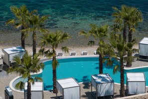 Una piscina riscaldata