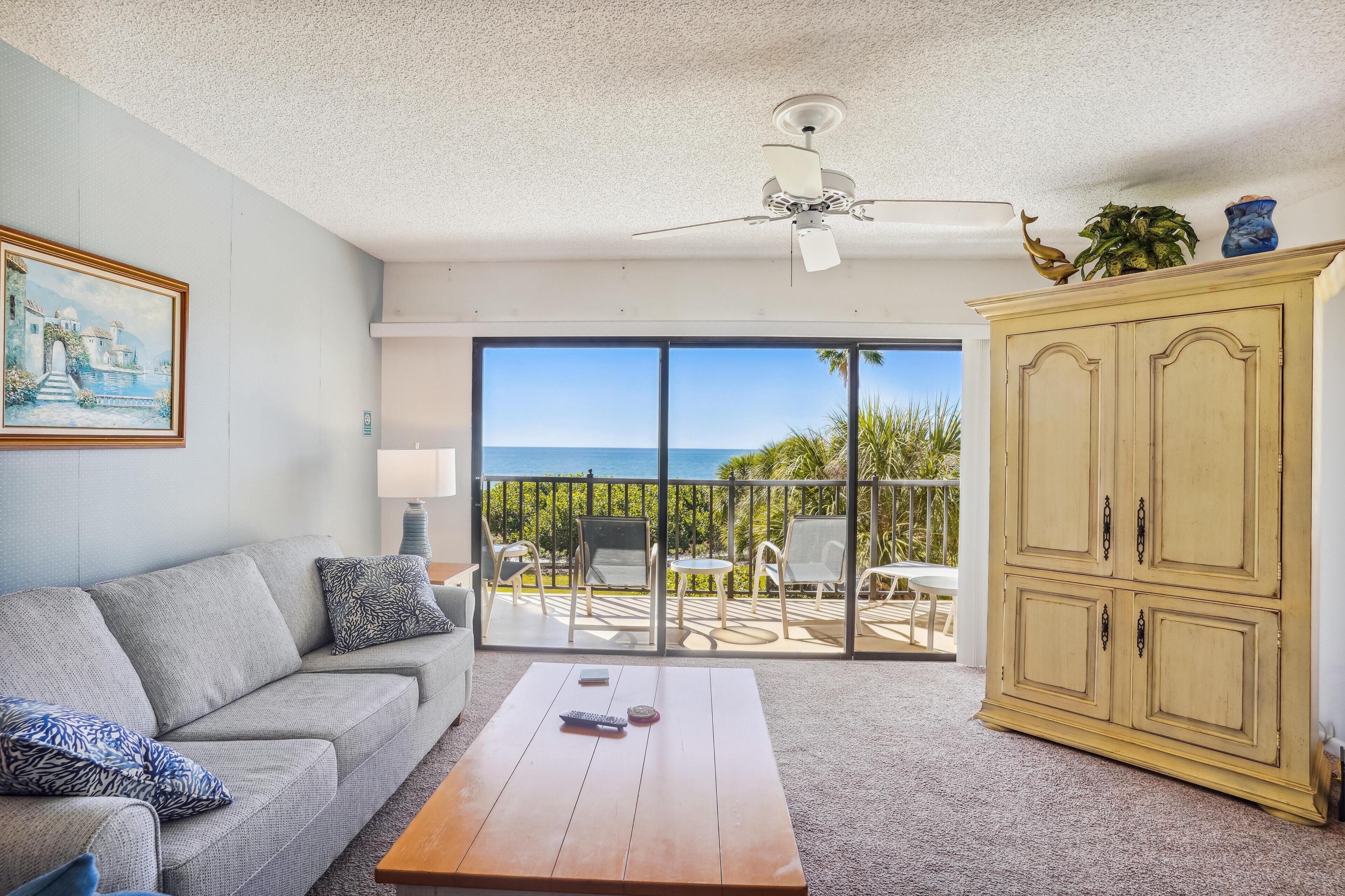 Condo, 1 King Bed with Sofa bed (Land's End 10-305 Beach Front) | Living area | TV