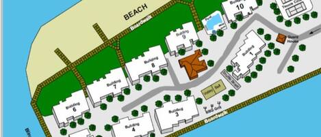 Condo, 1 King Bed with Sofa bed (Land's End 11-204 Beach Front) | Property map