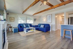 TV connectée, cheminée