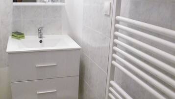 Shower, hair dryer
