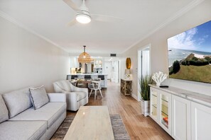 Condo, 1 King Bed (Land's End 4-204 Bay Front - Premier) | Living area | TV - Land's End 4-204 Bay Front - Premier (Treasure Island)