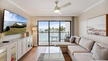Condo, 1 King Bed (Land's End 4-204 Bay Front - Premier) | Living area | TV