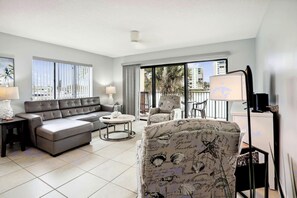 Condo, 1 King Bed with Sofa bed (Land's End 5-201 Gulf-Bay Front - Pre) | Living area - Land's End 5-201 Gulf-bay Front - Premier (Treasure Island)