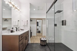 Shower, hair dryer
