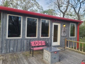 Exterior detail - Riverside Retreat Cabin on the banks of Little River.  (Horatio)