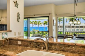 Interior - Steps from the ocean Poipu Sands 326 w/ AC (Koloa)