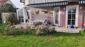 Outdoor dining - Große Ferienwohnung bei Dinkelsbühl (Dinkelsbühl)