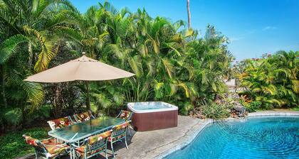 ★★ Beautiful 5-star ★ Ocean View near beaches, quiet, private pool/spa/AC ★★