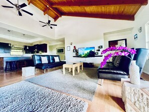 Smart TV, DVD player, table tennis, books - ★★ Beautiful 5-star ★ Ocean View near beaches, quiet, private pool/spa/AC ★★ (Kailua-Kona)