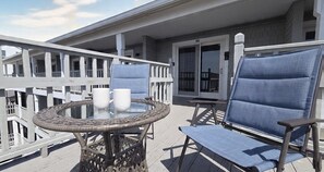 Outdoor dining - Ocean Oasis - Beachfront Condo with breathtaking views (Hampton)