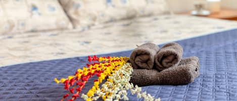 2 室のベッドルーム、WiFi (無料)、ベッドシーツ