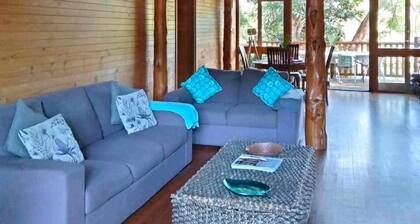 Magical tree house.Close to beach, walks, restaurants.Abundance of nature