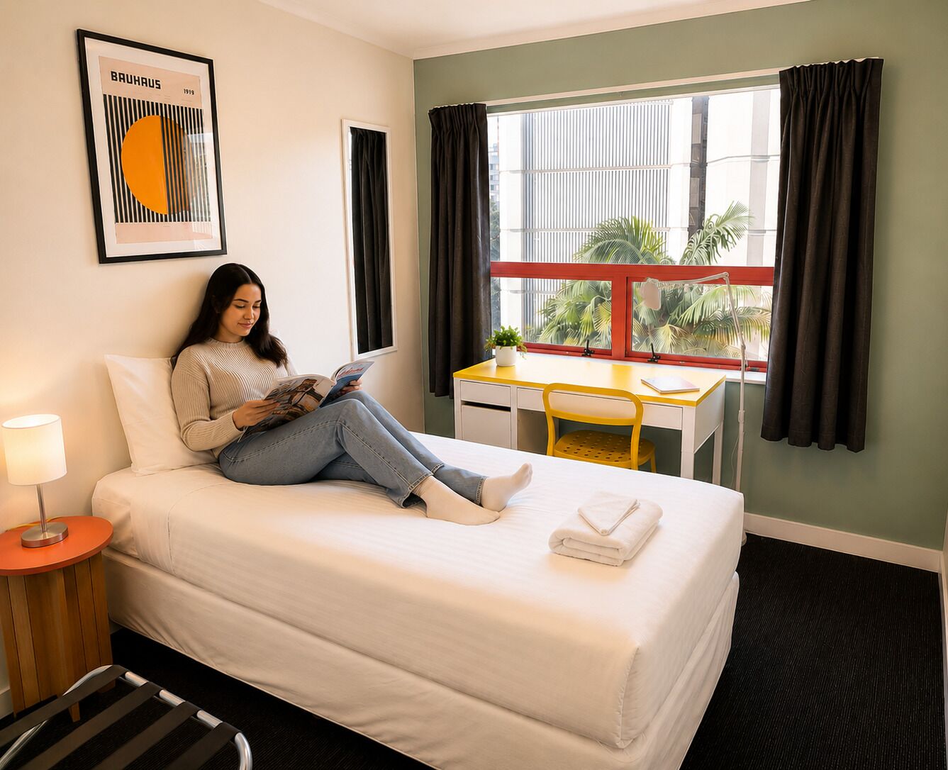 Single Room with Shared Bathroom | WiFi (free), bed sheets
