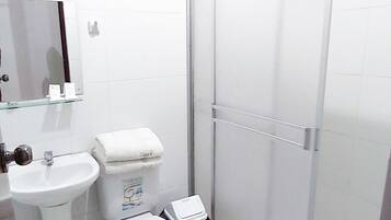 Standard Double Room, 1 Double Bed, Private Bathroom, City View | Bathroom | Shower, towels, soap, shampoo