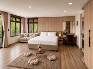 VILLA DELUXE | Cadar kapas Mesir, peralatan tempat tidur premium, bar mini 