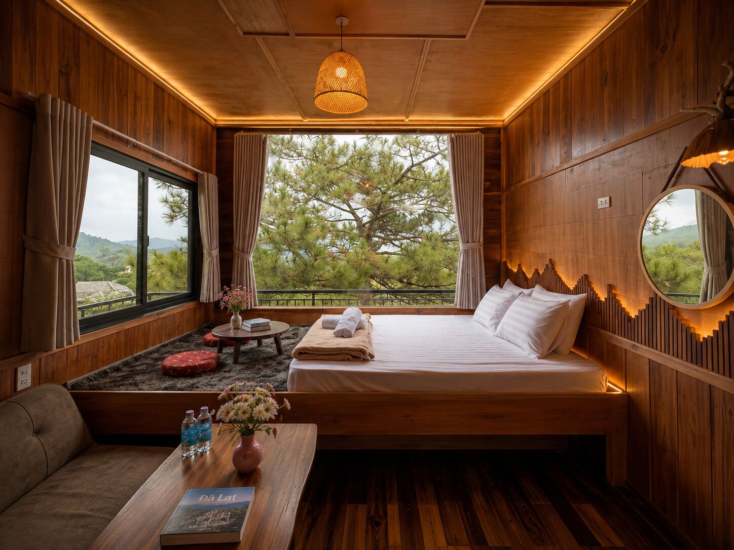 BUNGALOW 01 DOUBLE BED | 埃及棉床單、高級寢具、迷你吧、獨特裝修