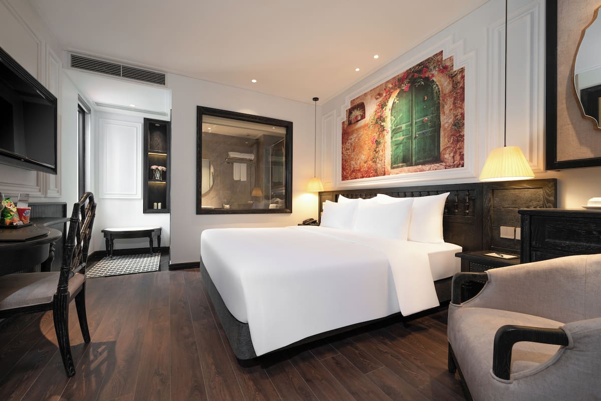 Chambre supĂ©rieure double, non-fumeur | Bureau, systĂšme dâinsonorisation, accĂšs au Wi-Fi (inclus)