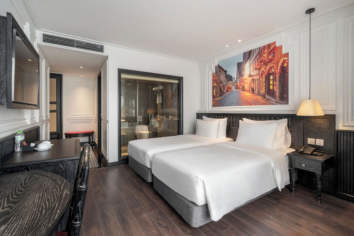 Executive Twin kamer, niet-roken, uitzicht op stad | 1 slaapkamer, een bureau, geluiddichte muren, gratis wifi