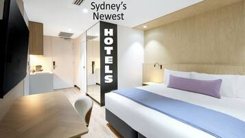 Deluxe-Doppelzimmer, 1 King-Bett, Nichtraucher | Zimmersafe, Schreibtisch, Verdunkelungsvorhänge, schallisolierte Zimmer