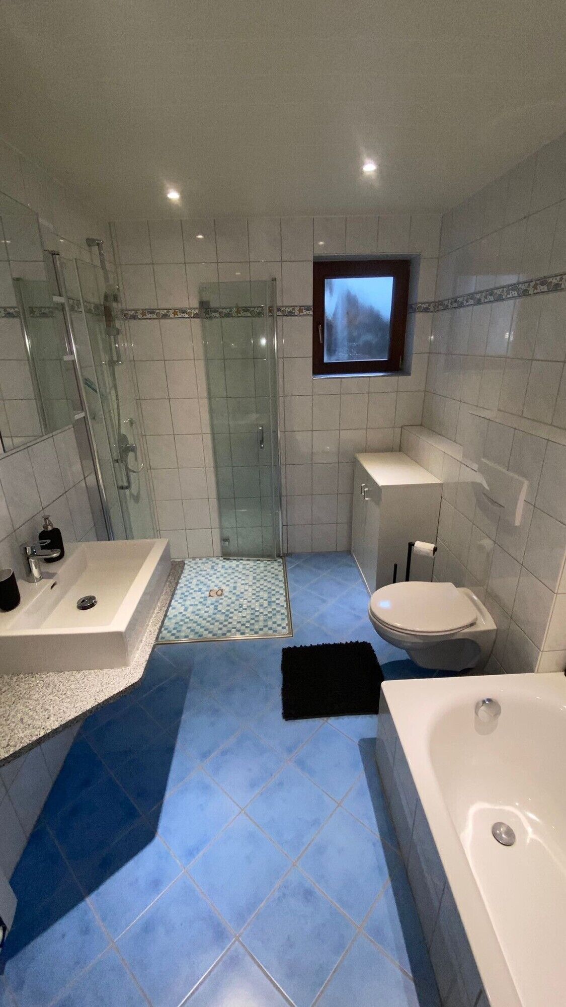 Ducha, secador de pelo, toallas