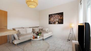 Fernseher, DVD-Player, Stereoanlage