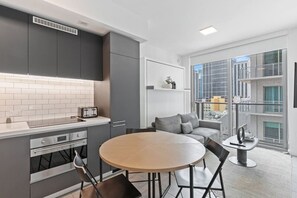 Fridge, microwave, oven, stovetop - Downtown Miami Yotel 1 Bedroom (Miami)