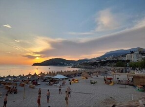 Vue sur la plage ou l’océan