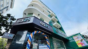 Overnatningsstedets facade