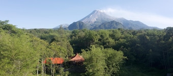 Private nature estate near Mt Merapi, Yogyakarta, stylish villa 4/6 persons
