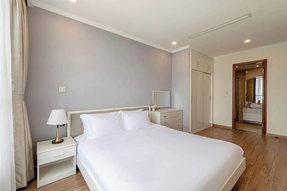 2 habitaciones y sábanas de algodón egipcio