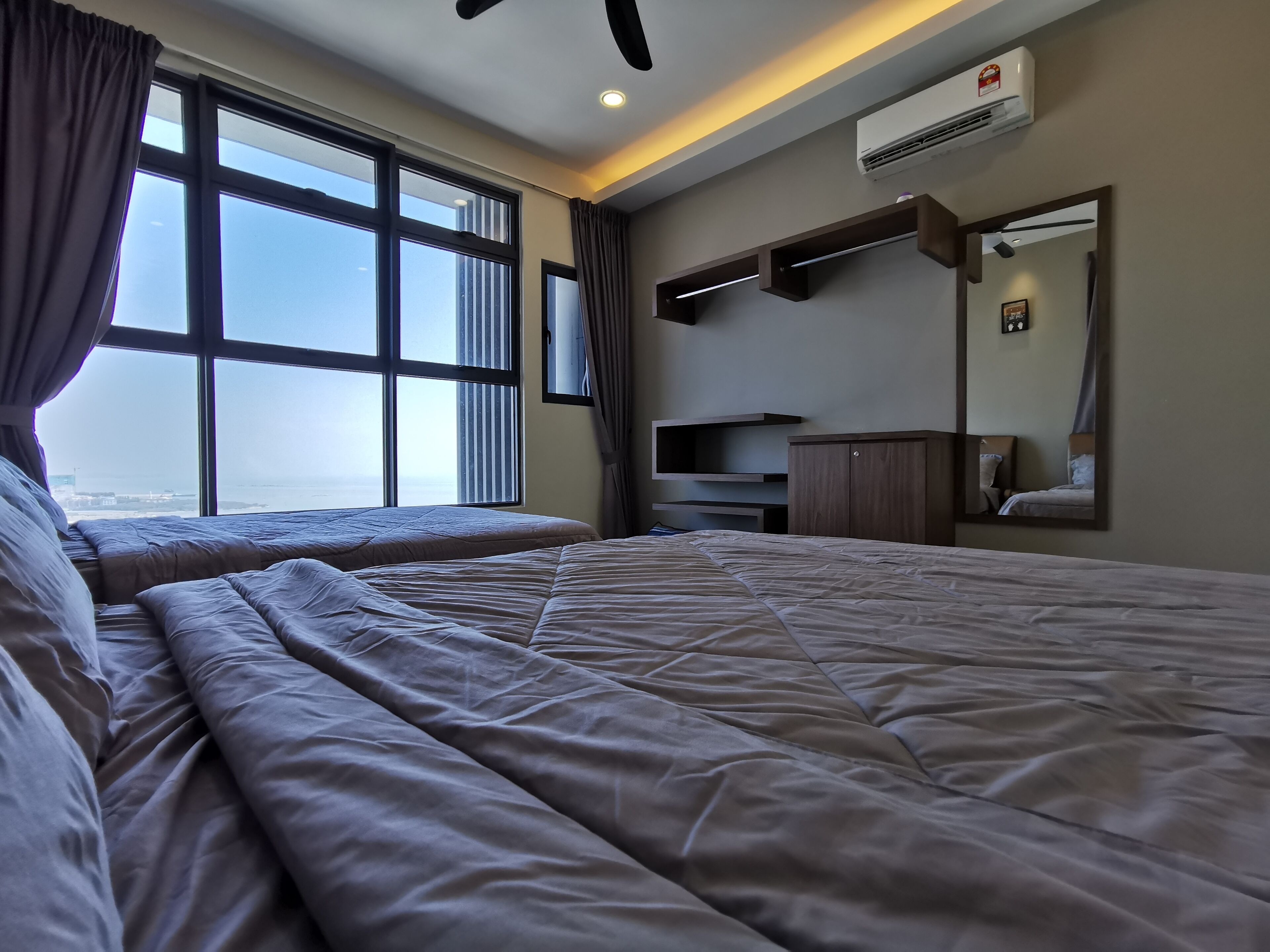 Apartemen Basic | 1 kamar tidur, kedap suara, dan Wi-Fi gratis