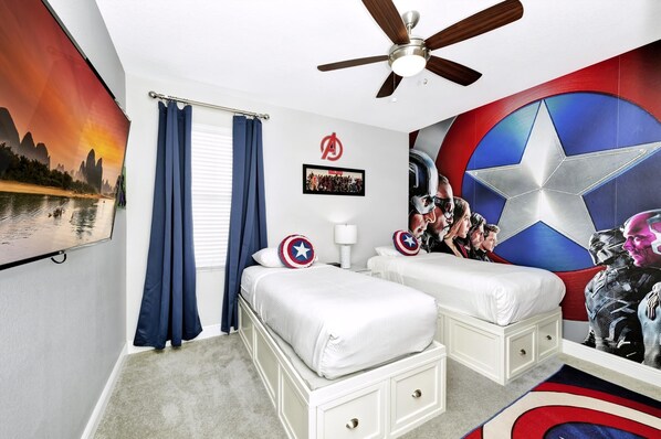 5 bedrooms, in-room safe, iron/ironing board, free WiFi