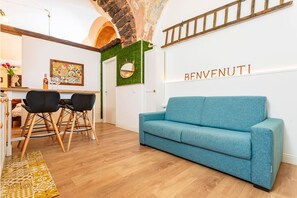 Maison Design, salle de bains privée | Coin séjour