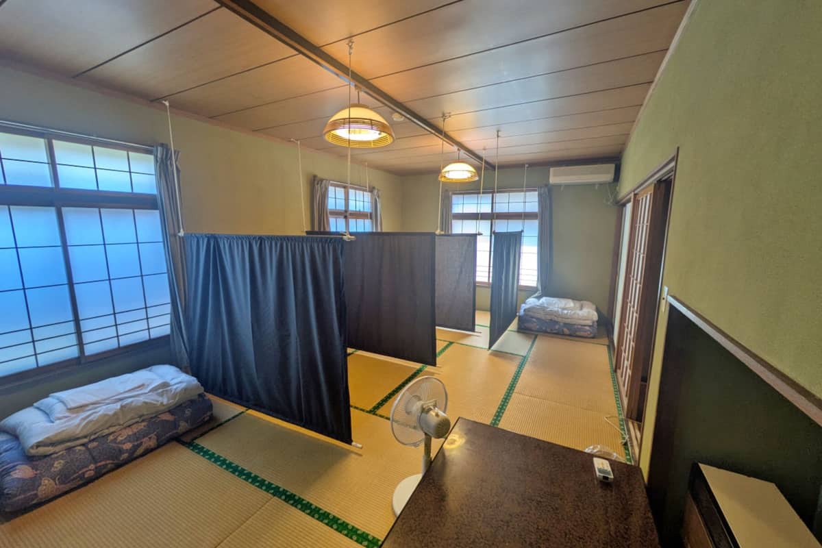 Japanese-style Shared Dormitory, Non Smoking | 1 bedroom, bed sheets